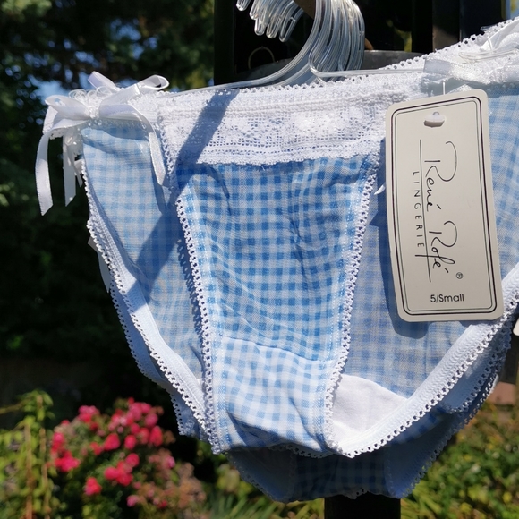 Rene Rofe Blue Checkered Bottoms - Picture 2 of 7